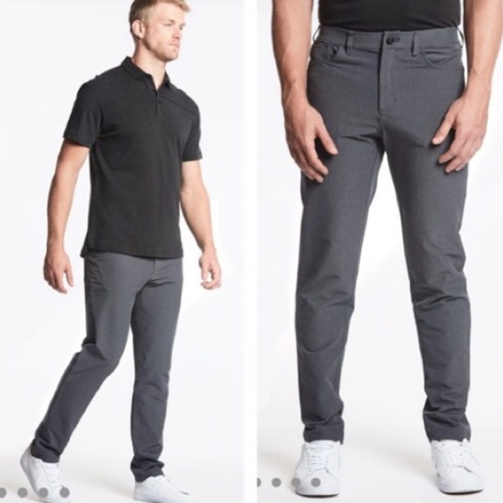 Public Rec Dealmaker 5-Pocket Everyday Golf Pant in Heathered‎ Slate Gray.